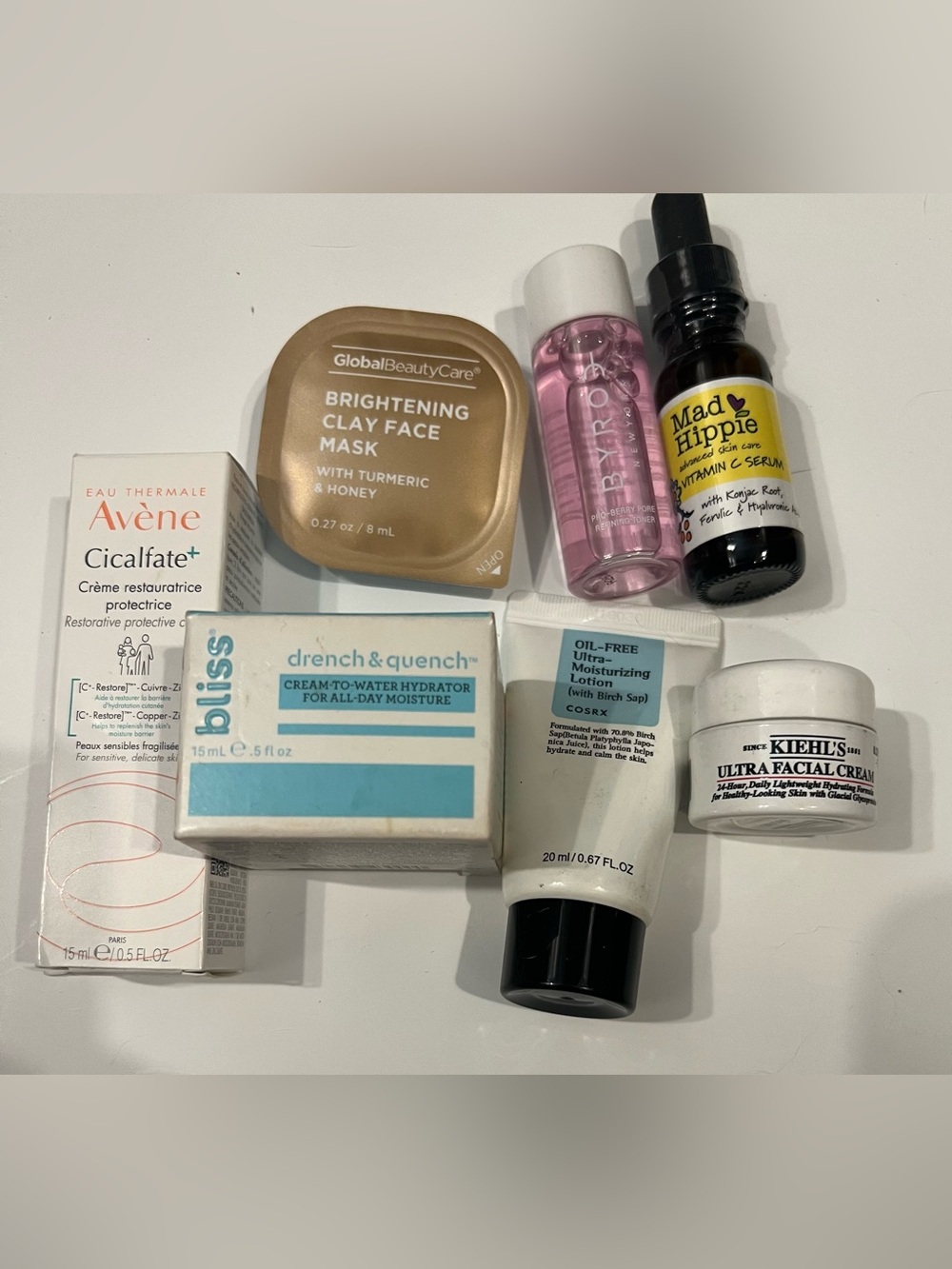 7 pc Skincare Set - Avène, Mad Hippie, Cosrx, Byroe, Kiehl’s, Bliss